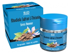 S.I.D Nutrition Rhodiola Safran L-Th&eacute;anine Stress Humeur 30 Unit&eacute;s