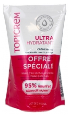 Topicrem Ultra-Hydratant Cr&egrave;me Mains Tr&egrave;s S&egrave;ches et Ab&icirc;m&eacute;es 2 x 50 ml