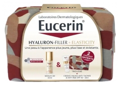 Eucerin Hyaluron-Filler + Elasticity S&eacute;rum 3D 30 ml + Cr&egrave;me Mains Anti-Taches 20 ml et Trousse Offertes