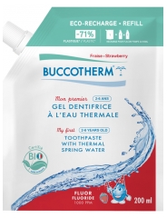 Buccotherm Mon Premier Gel Dentifrice &agrave; l'Eau Thermale Fraise 2 - 6 ans Bio &Eacute;co-Recharge 200 ml