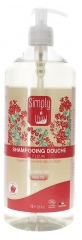 Simply Bio Shampoing Douche Fleuri Biologique 1 Litre