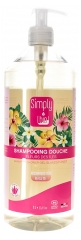 Simply Bio Shampoing Douche Fleurs des &Icirc;les Biologique 1 Litre