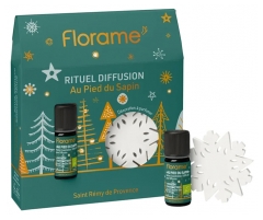 Florame Huile Essentielle Au Pied du Sapin Bio 10 ML et sa D&eacute;coration &agrave; Parfumer 7 CM