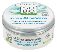 L&eacute;a Nature SO BIO &eacute;tic Hydra Aloe Vera Cr&egrave;me Universelle Visage Corps Mains Biologique 150 ML