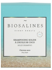 Biosalines Shampooing Solide &agrave; l'Huile de Noix de Coco Cheveux Secs 75 g