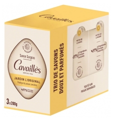 Cavaill&egrave;s Savon Surgras Jardin l'Original Peaux S&egrave;ches 3 x 200 gr