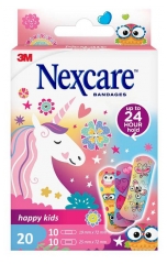 Pansements adh&eacute;sifs Nexcare&trade; Happy Kids Magic, assortiment, 20 unit&eacute;s