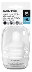 T&eacute;tines en Silicone D&eacute;bit Rapide pour B&eacute;b&eacute;s de 6 Mois et Plus - Lot de 2
