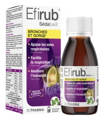 3C Pharma Efirub Sirop Bronches et Gorge D&egrave;s 36 Mois 125 ml