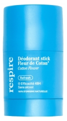 Respire D&eacute;odorant Stick Fleur de Coton Sans Alcool Bio 50 g