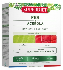 Superdiet Fer et Ac&eacute;rola 20 Unit&eacute;s