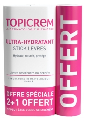 Topicrem Ultra-Hydratant Stick L&egrave;vres 4 g 2 + 1 Stick L&egrave;vre Offert