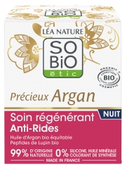 L&eacute;a Nature SO BIO &eacute;tic Pr&eacute;cieux Argan Soin R&eacute;g&eacute;n&eacute;rant Anti-Rides Nuit Biologique 50 ML