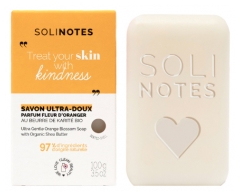 Solinotes Fleur d'Oranger Savon Solide Ultra-Doux au Beurre de Karit&eacute; 100 g