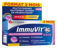 Fort&eacute; Pharma ImmuVit' 4G S&eacute;nior Cure de 2 Mois 60 Unit&eacute;s