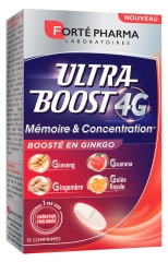 Fort&eacute; Pharma Ultra Boost 4G M&eacute;moire et Concentration 15 Unit&eacute;s