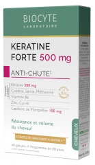 Biocyte K&eacute;ratine Forte 500 mg Anti Chute R&eacute;sistance du Cheveu 40 G&eacute;lules