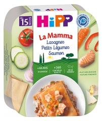 Hipp Lasagnes Petits L&eacute;gumes Saumon Assiette 250 g D&egrave;s 15 Mois