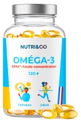 Nutri&Co Om&eacute;ga 3 Epax&reg; Haute Concentration 120 G&eacute;lules