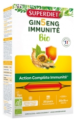 Superdiet Ginseng Immunit&eacute; Bio 20 Unit&eacute;s