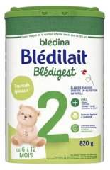 Bl&eacute;dina Bl&eacute;digest 2 de 6 &agrave; 12 Mois 820 g
