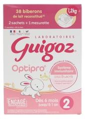 Guigoz Optipro 2 D&egrave;s 6 mois &agrave; 1 An en Sachet 1,2 kg