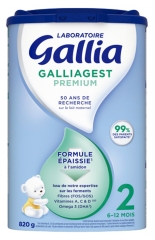 Gallia Galliagest 2&egrave;me &Acirc;ge 820 g de 6 a 12 Mois