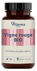 Vitavea Vigne Rouge Circulation & Jambes L&eacute;g&egrave;res Bio 30 Unit&eacute;s