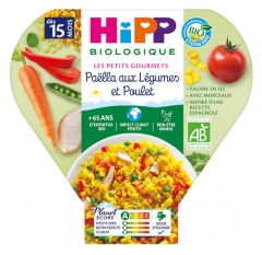 Hipp Pa&euml;lla Aux L&eacute;gumes et Poulet Assiette 250 g D&egrave;s 15 Mois
