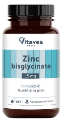 Vitavea Zinc Bisglycinate Immunit&eacute; & Beaut&eacute; de la Peau 60 Unit&eacute;s