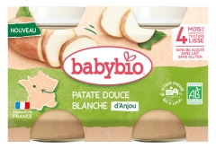 Babybio Patate Douce Blanche d'Anjou 260 g