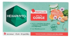 Hexaphyto Pastilles Mal de Gorge Go&ucirc;t Menthe 20 Unit&eacute;s