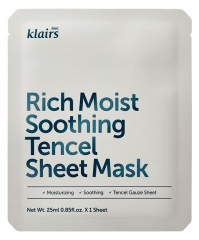 Klairs Rich Moist Soothing Tencel Sheet 1 Masque 25 ml