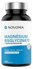 Novoma Magn&eacute;sium Bisglycinate &Eacute;nergie Stress & Muscles 120 G&eacute;lules