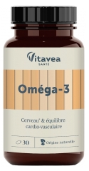 Vitavea Om&eacute;ga 3 Cerveau & &Eacute;quilibre Cardio-Vasculaire 30 Unit&eacute;s