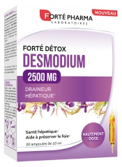 Fort&eacute; Pharma Fort&eacute; D&eacute;tox Desmodium 2500 mg Draineur H&eacute;patique 20 Ampoules