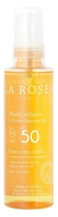 La Ros&eacute;e Huile Solaire Spf50 &agrave; l'Huile d'Abricot Bio