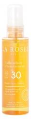 La Ros&eacute;e Huile Solaire Spf30 &agrave; l'Huile d'Abricot Bio