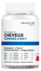 Granions Pro Keracys Cheveux&nbsp;4en1 Ar&ocirc;me Fruits des Bois 60 Gummies