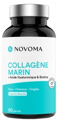 Novoma Collag&egrave;ne Marin + Acide Hyaluronique & Biotine 90 G&eacute;lules