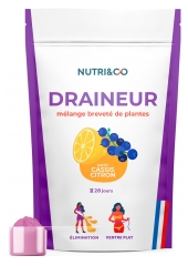 Nutri&Co Draineur aux Extraits de Plantes Brevet&eacute; Go&ucirc;t Cassis-Citron 100 g 
