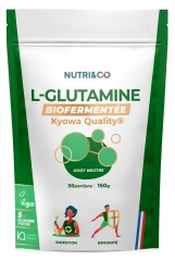 Nutri&Co L-Glutamine en Poudre Bio-Ferment&eacute;e Go&ucirc;t Neutre 150 g 