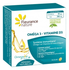 Fleurance Nature Omega 3 - Vitamine D3 30 Jours 30 Capsules