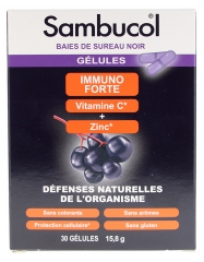 Sambucol Immuno Forte D&eacute;fenses Naturelles de l'Organisme 30 Unit&eacute;s