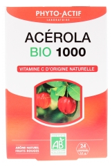 Phyto-Actif Acerola 1000 Vitamine C Bio 24 Comprim&eacute;s