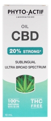Phyto-Actif Huile CBD 20% Strong Sublinguale 10 ml
