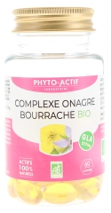 Phyto-Actif Complexe Onagre Bourrache GLA 217 mg Bio 60 Capsules