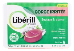 Lib&eacute;rill Gommes Gorge Irrit&eacute;e 50 Grammes