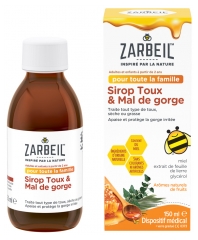 Zarbeil Sirop Adultes & Enfants Toux & Mal de Gorge Flacon 150 ml