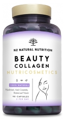 N2 Natural Nutrition Nutricosmetics Collag&egrave;ne avec C&eacute;ramides et Acide Hyaluronique 90 G&eacute;lules